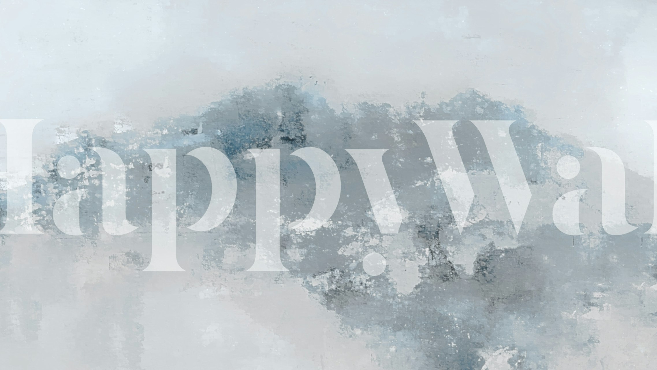 Abstract Misty Peaks tapet i et rom