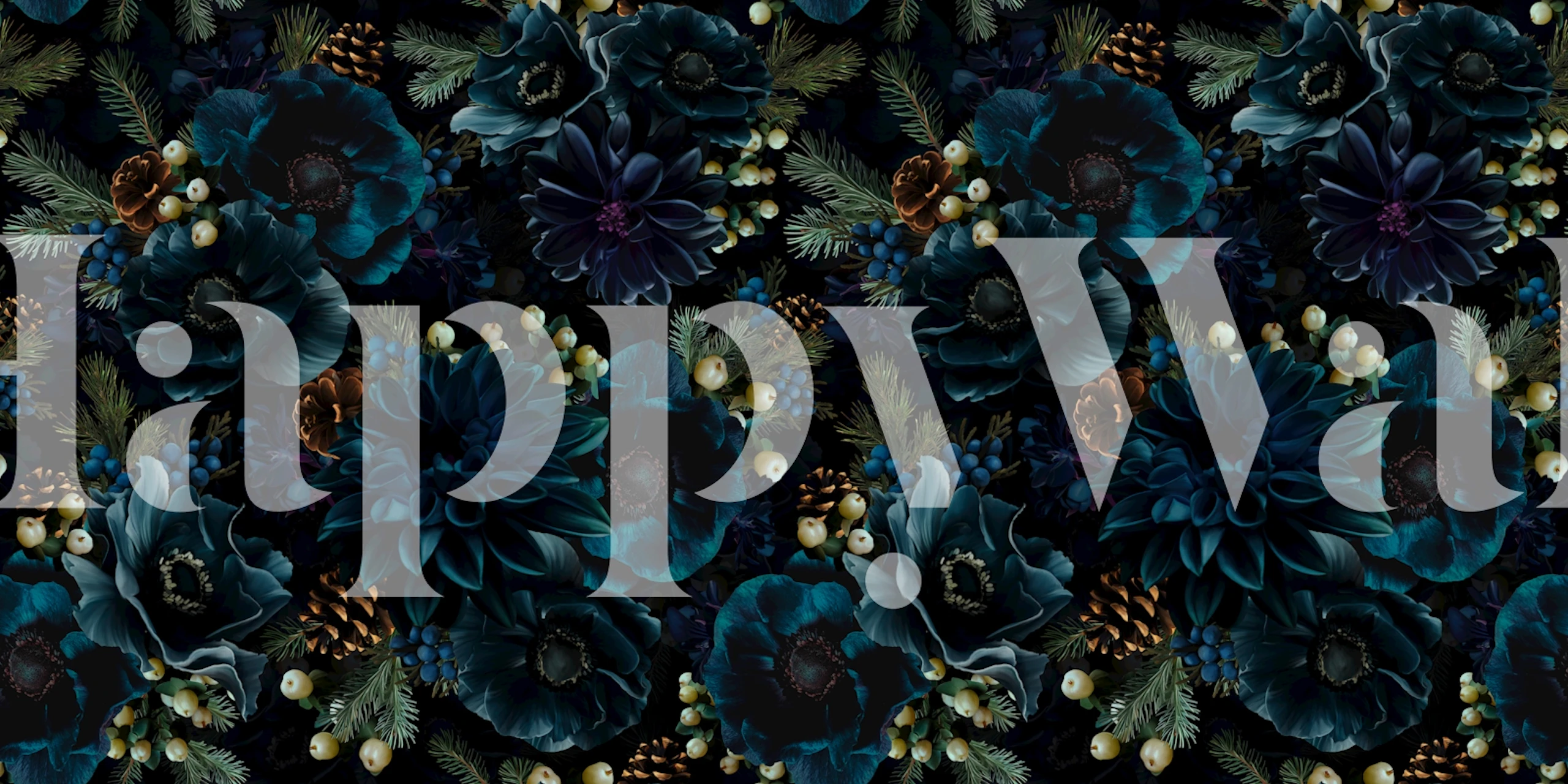 Twilight Flower Elegance wallpaper in a room