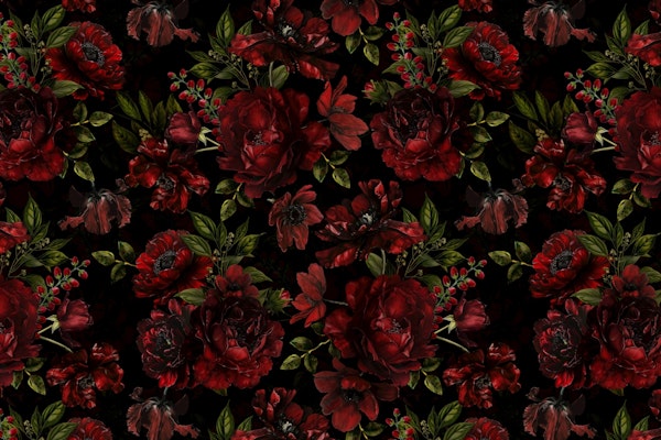 Midnight Baroque Ruby Botanica