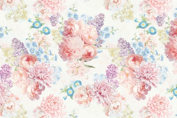 Blooming Rococo Garden Enchantment