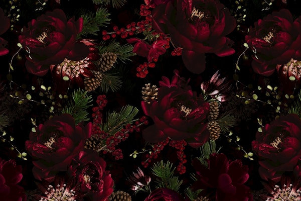 Enchanted Baroque Midnight Blooms