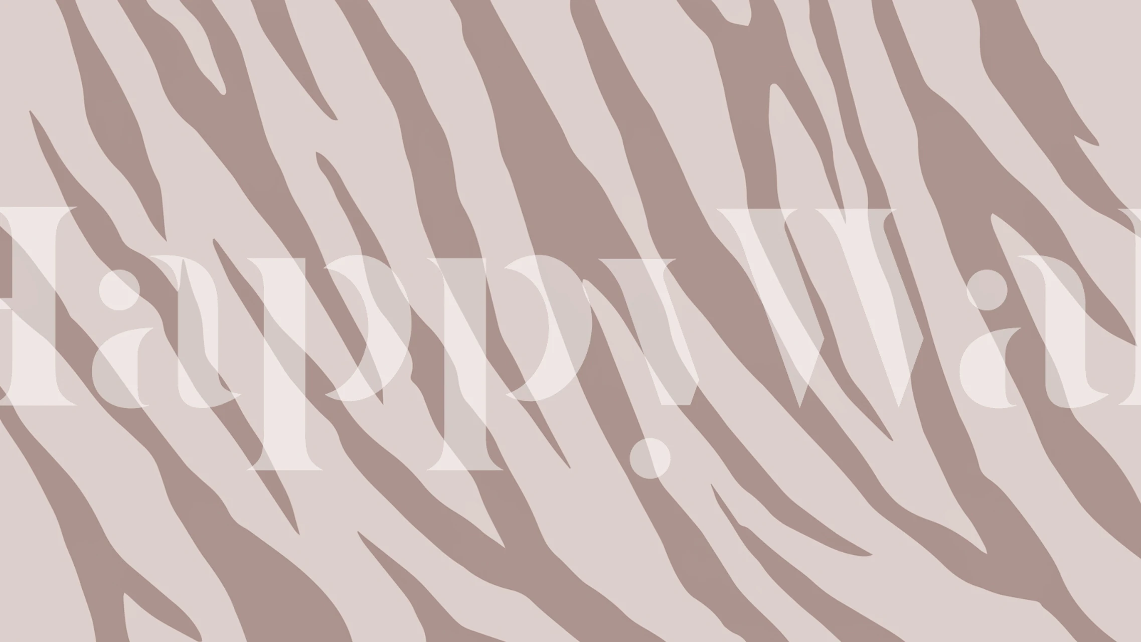Abstract Zebra Stripes wallpaper displayed in a room