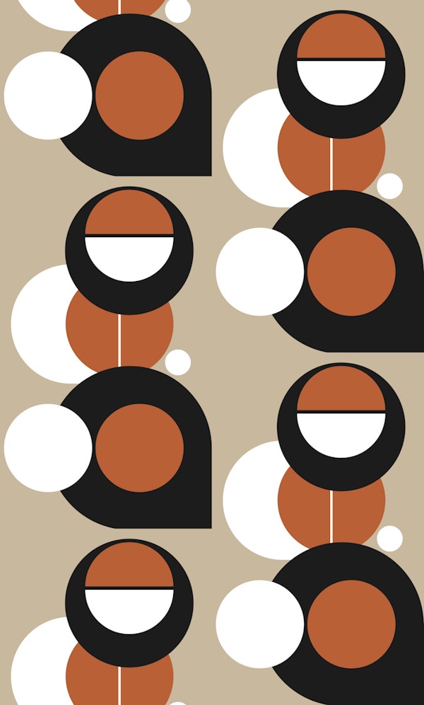 Abstract Retro Circles