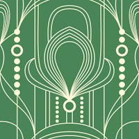 Timeless Green Deco Elegance ταπετσαρία