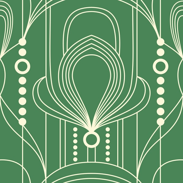 Timeless Green Deco Elegance