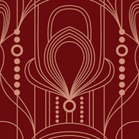 Gatsby Glam Charm Bordeaux ταπετσαρία