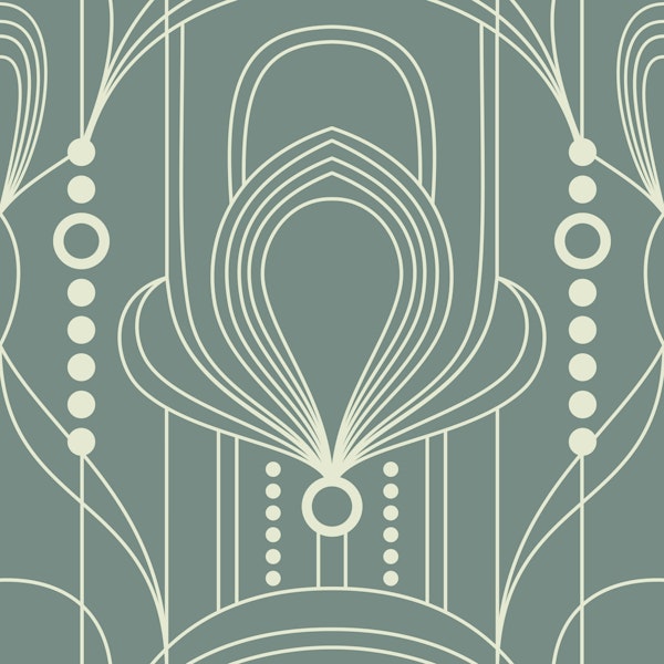Modern Art Deco Twist Sage