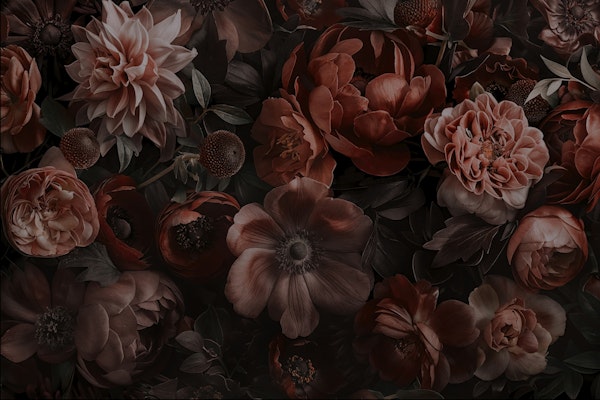 Blossoming Baroque Floral Elegance