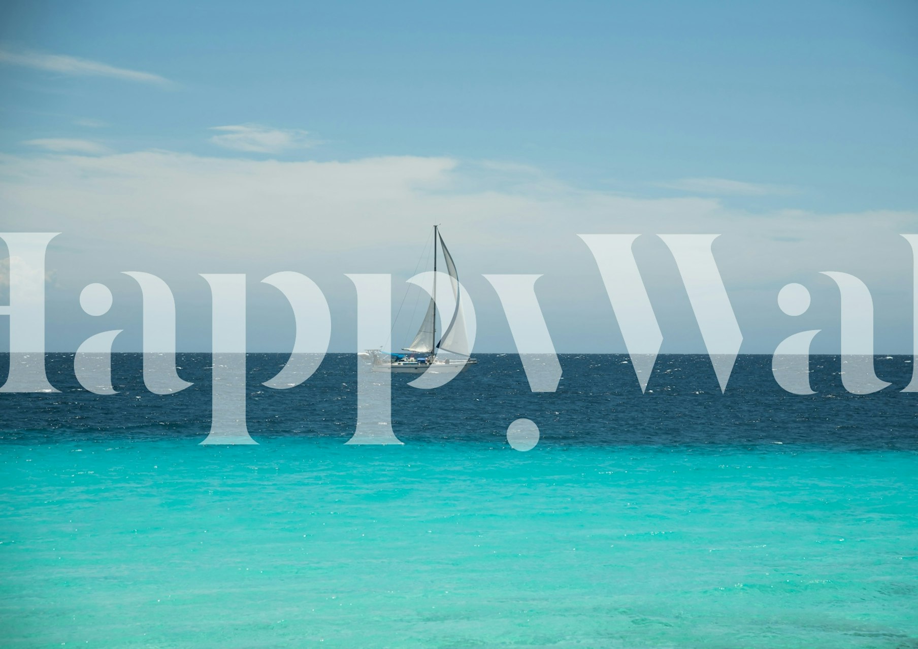 Tapeta Sailing in the Caribbean Sea