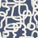 Geometric Abstract Doodles Blue