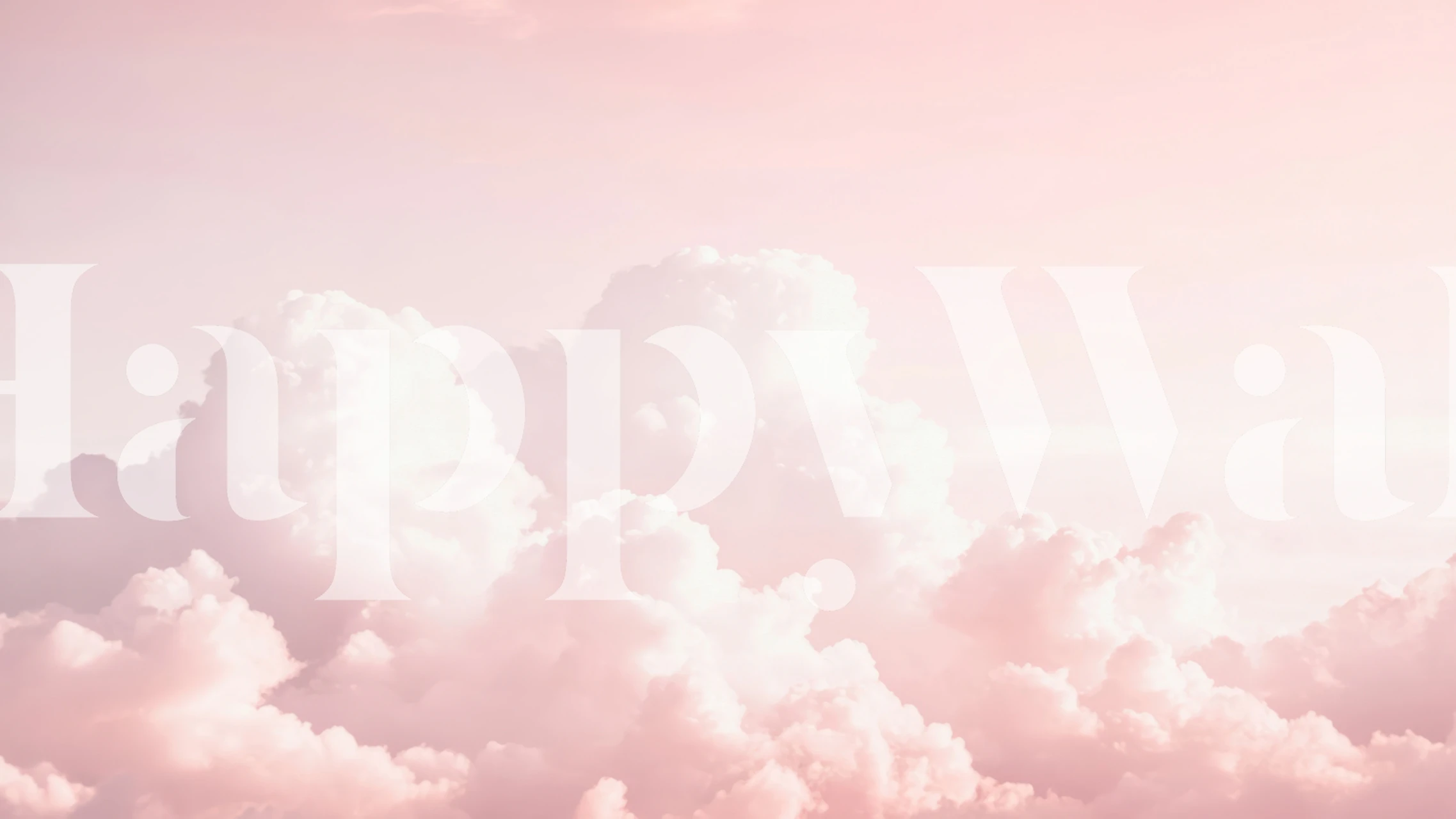 Blush cloud wallpaper in a room