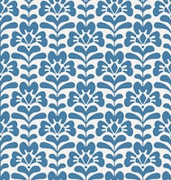 Scandinavian Flowerbed - Blue tapety