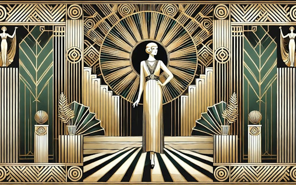 Golden Twenties Flair in Art Deco