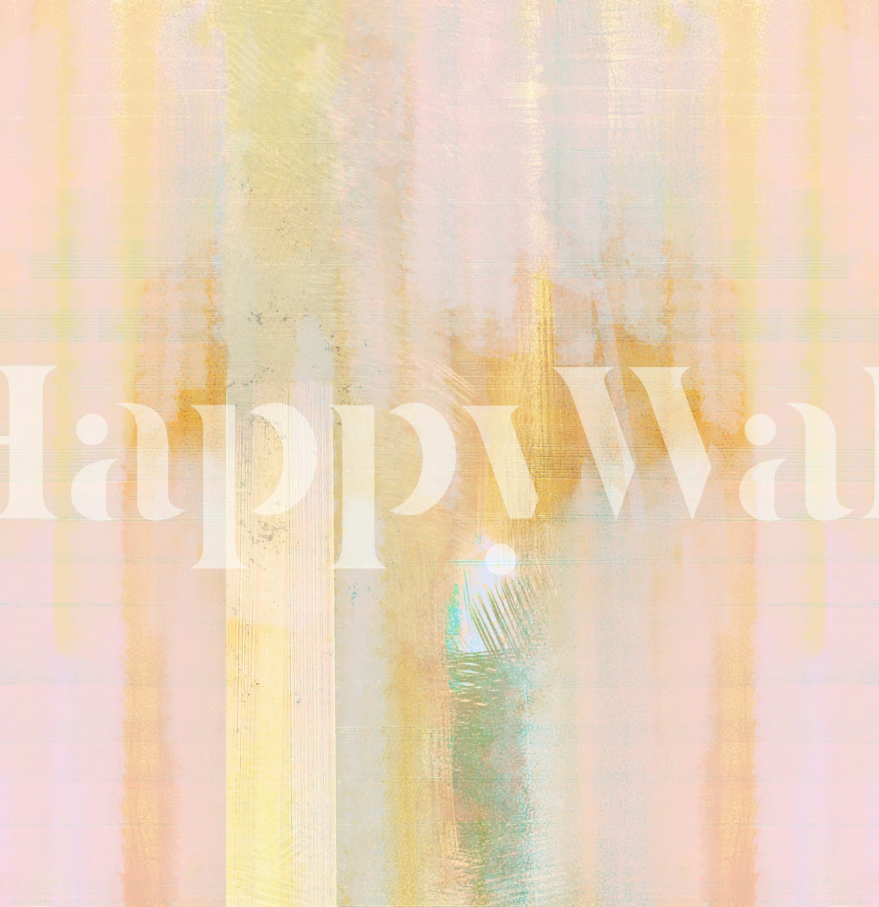 Happy Spring Day wallpaper design in a room