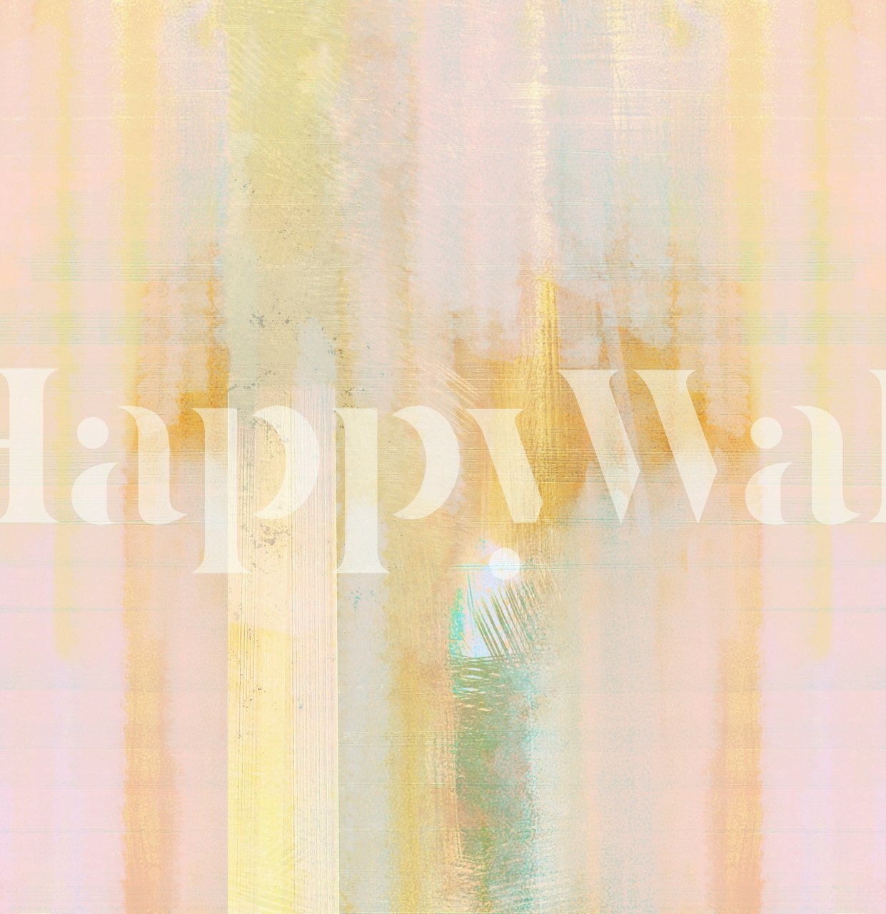 Happy Spring Day wallpaper design in a room