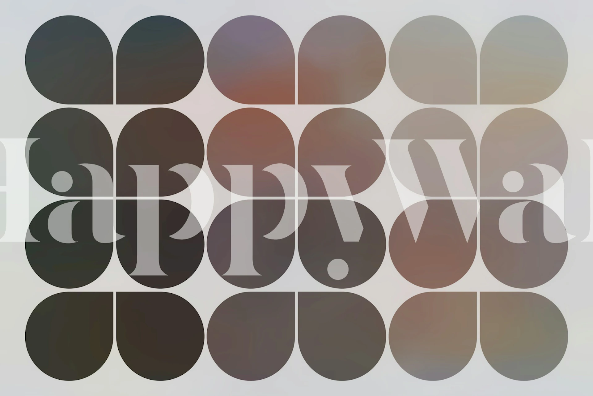 Design de papel de parede Abstract Geometric Shades em um quarto