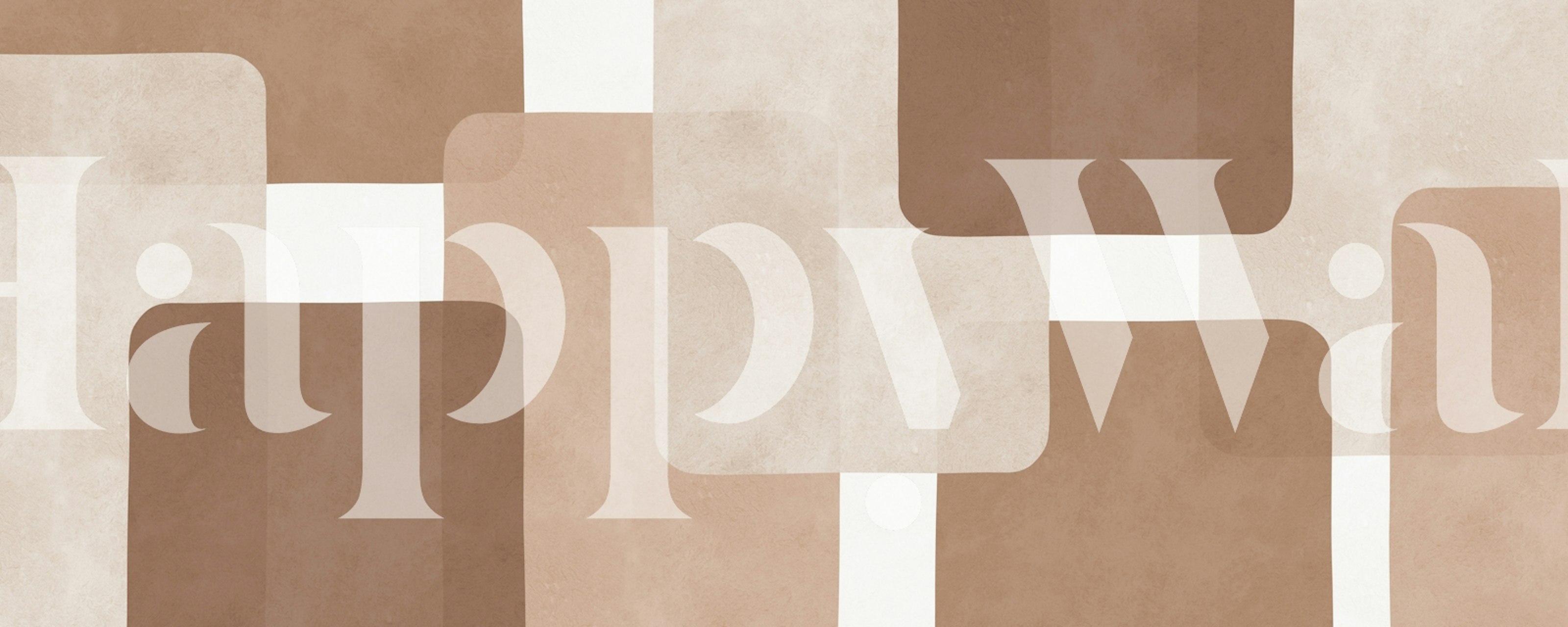 Contemporary Neutral Blocks tapeta u sobi