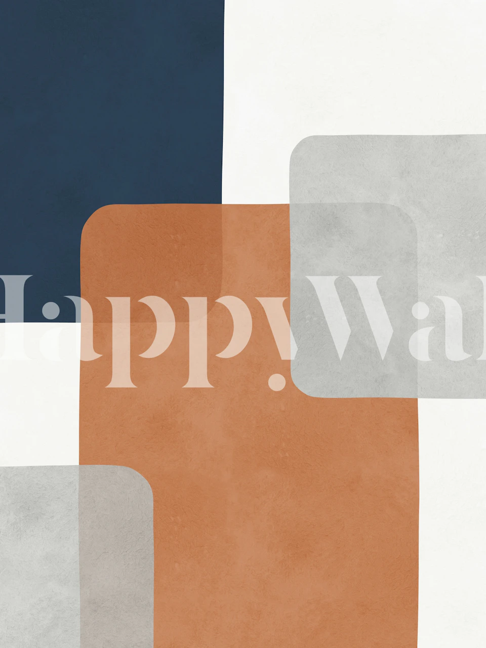 Chic geometric wallpaper displayed in a modern room