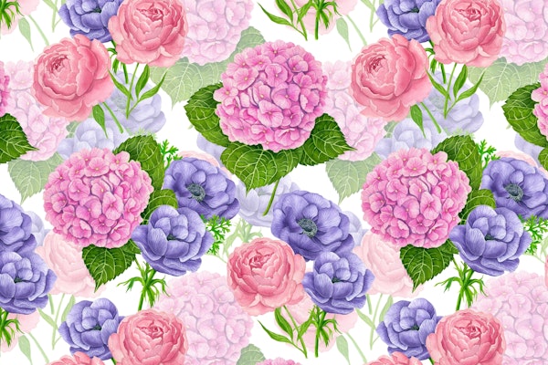 Spring garden watercolor 3