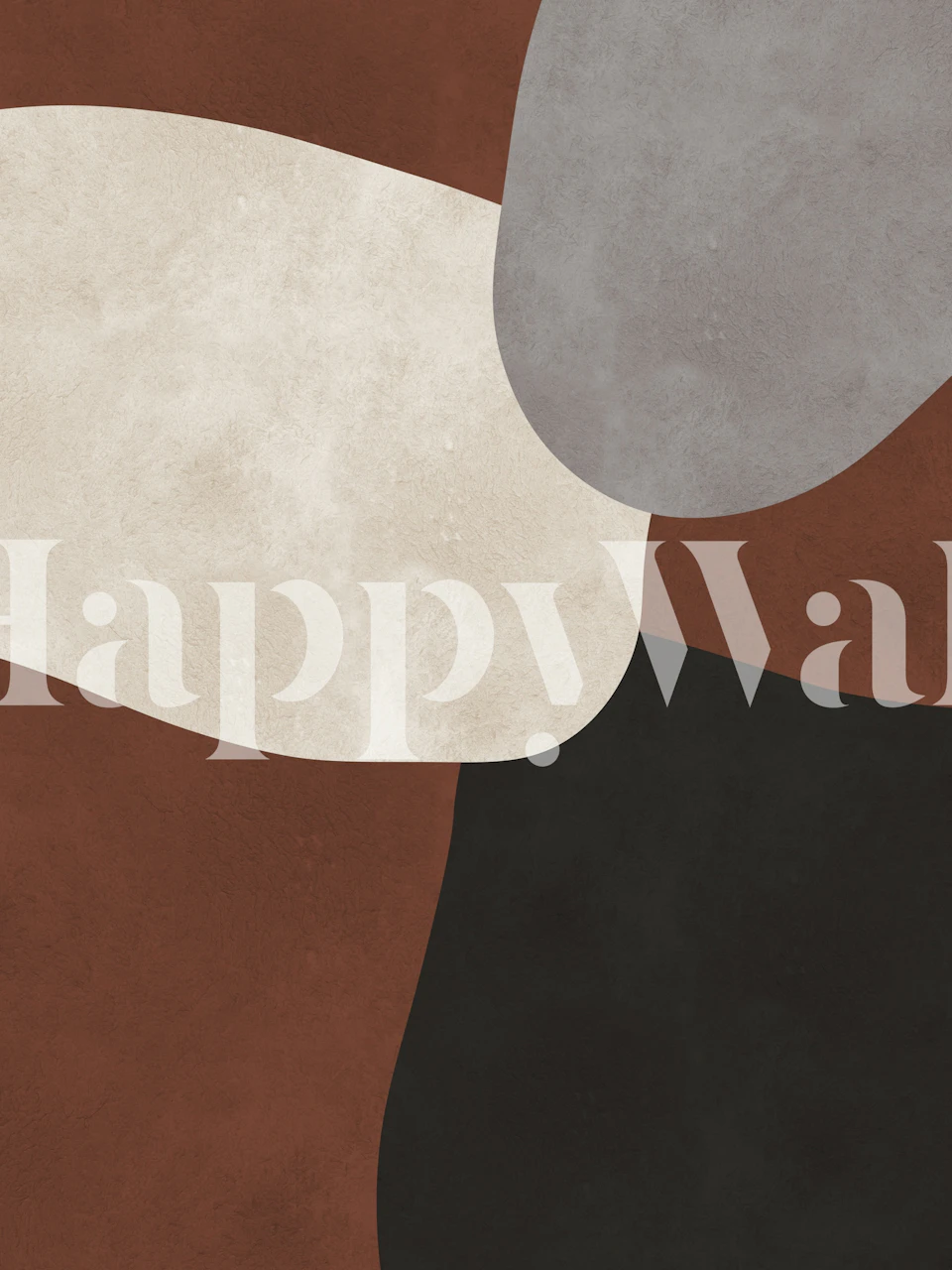 Tapeta Earthy Tones Art Decor w pokoju