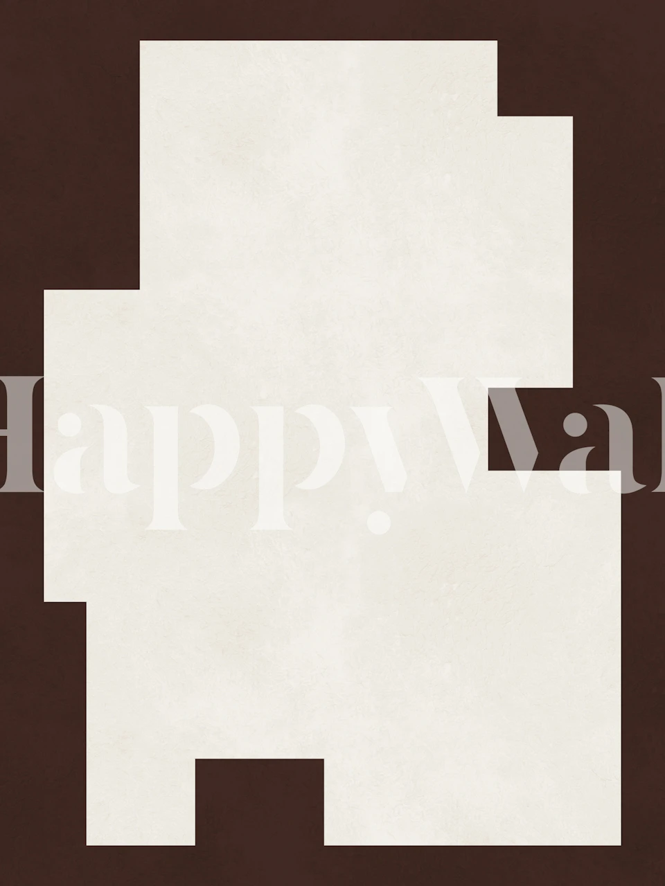 Beige Chic Geometric wallpaper in a room