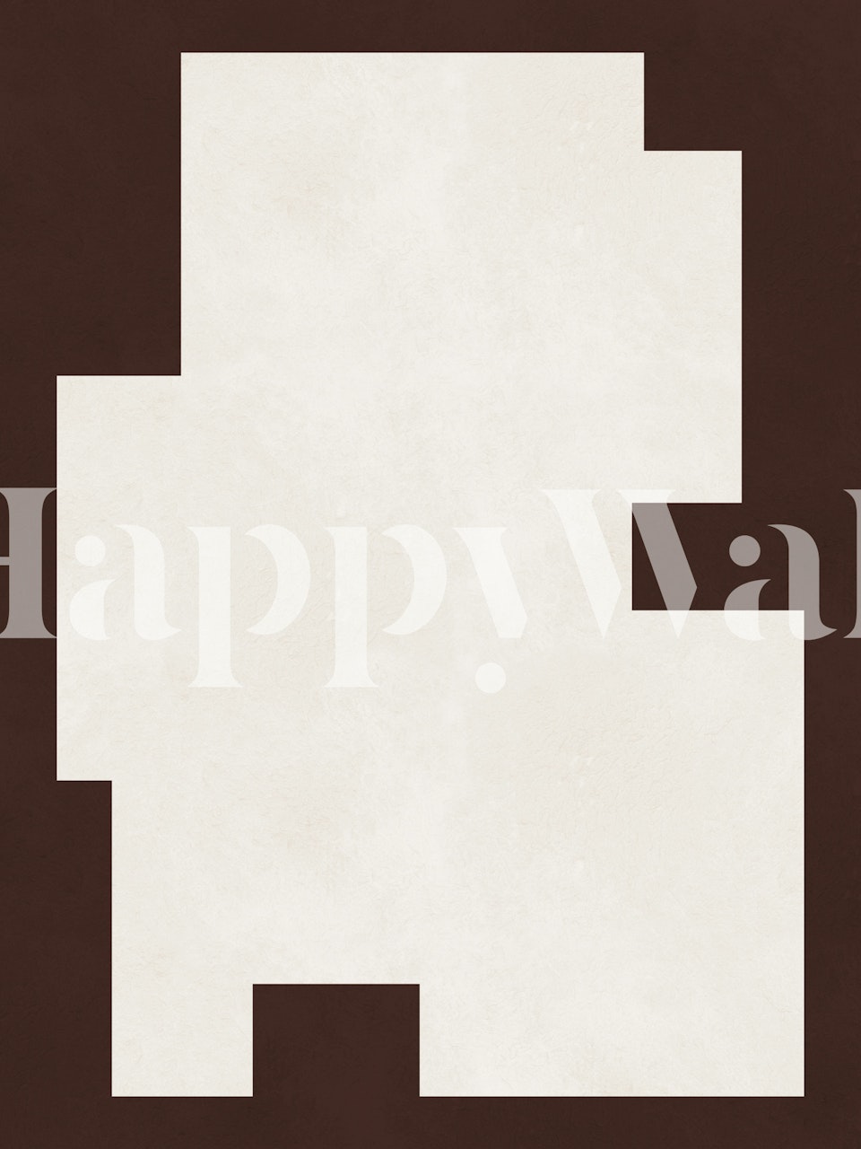 Beige Chic Geometric tapet i et rom