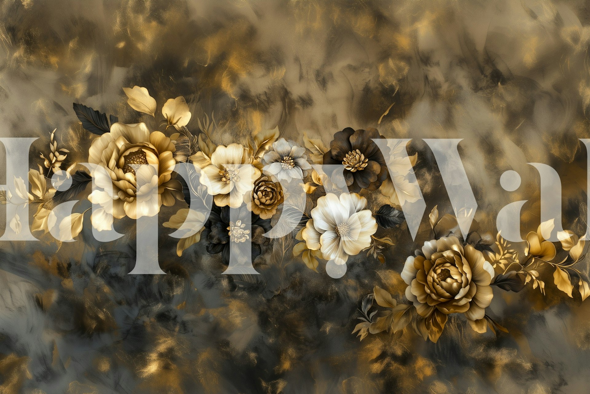 Luxurious Flora Fusion tapet i ett rum