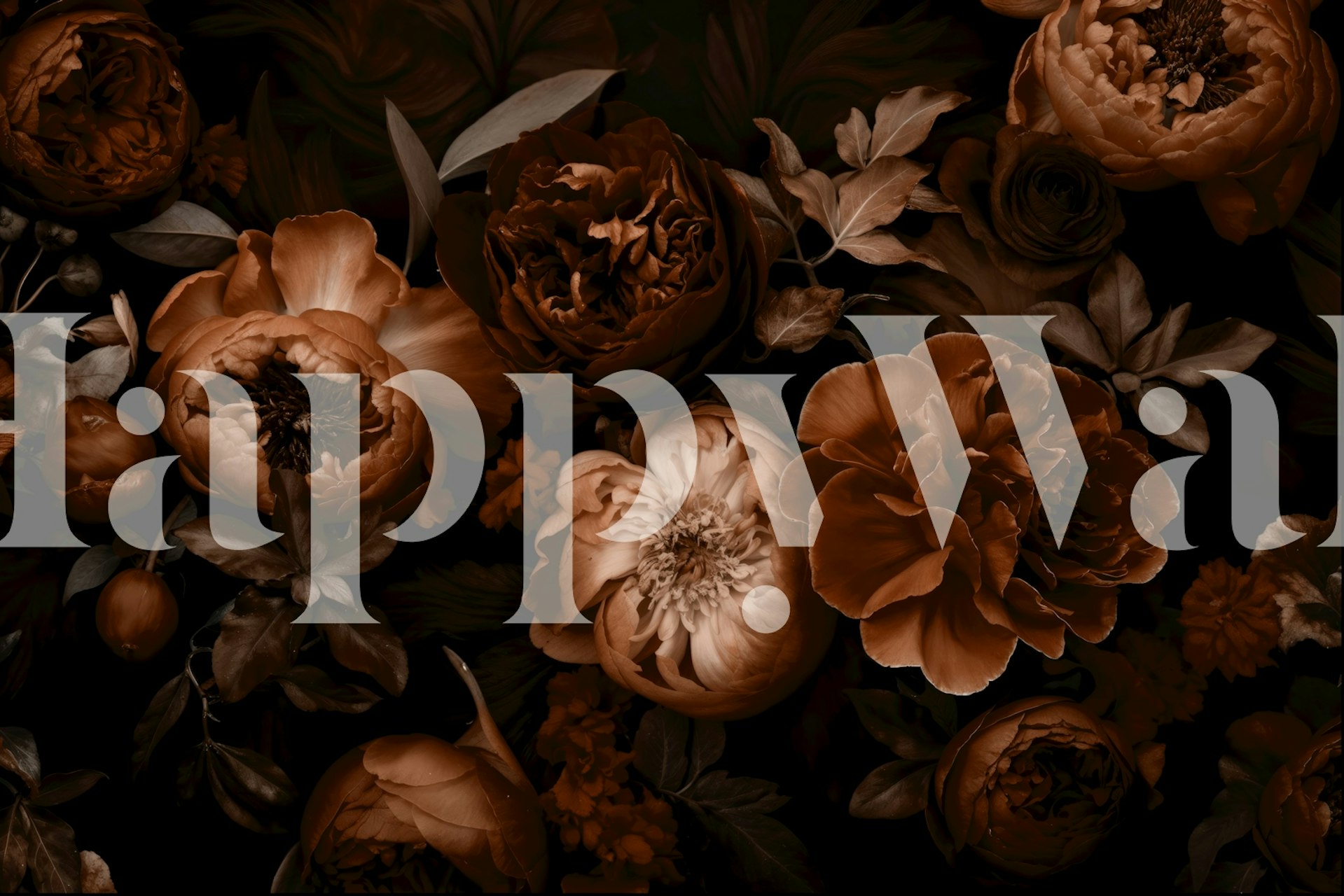 Mystic Garden Victorian Baroque Flowers wallpaper