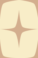 Starburst Ivory Mauve - Mid Century Modern ταπετσαρία