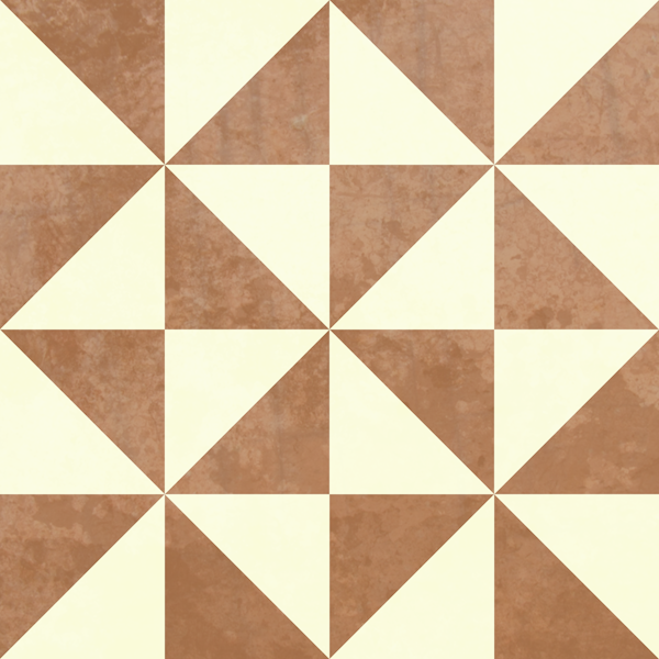 Rustic Geometric Mosaic Tiles - Tan Ivory