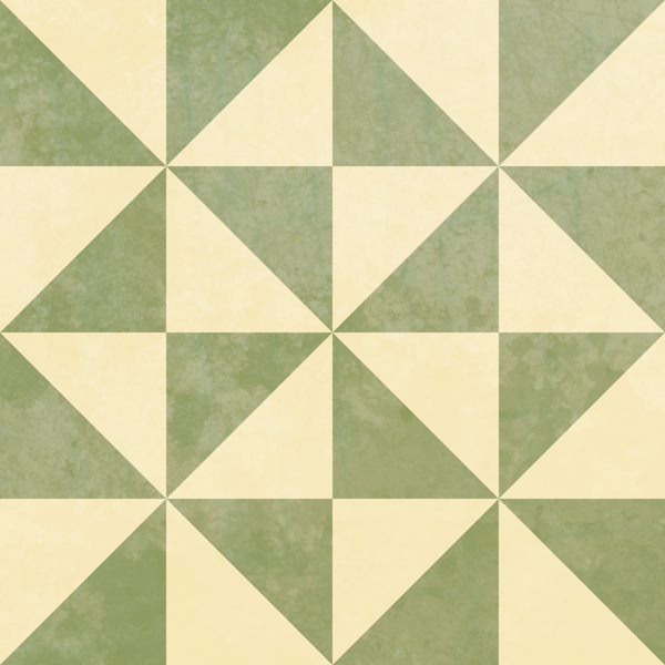 Rustic Geometric Mosaic Tiles - Sage Ivory
