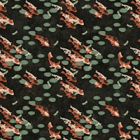 Koi Pond with Dragonflies Pattern tapete