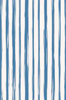 Brushstroke Stripe - blue tapet