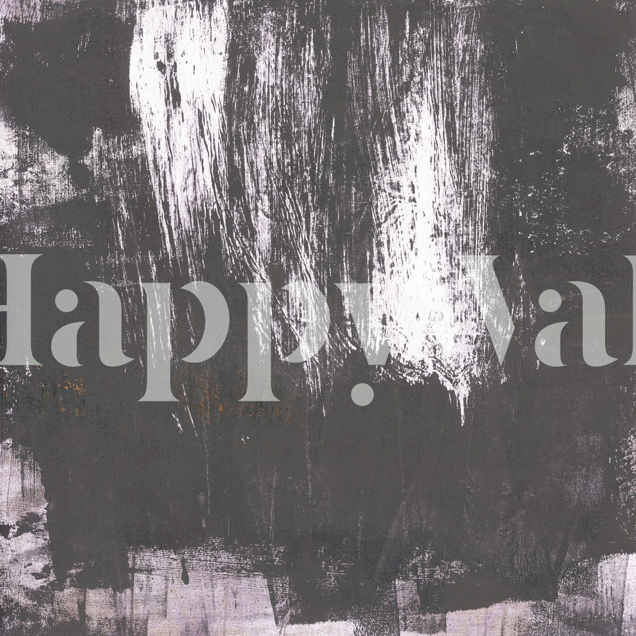 Abstract brushstroke wallpaper in black and white