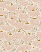 calming essentials Natural flow meadow blush tapeta