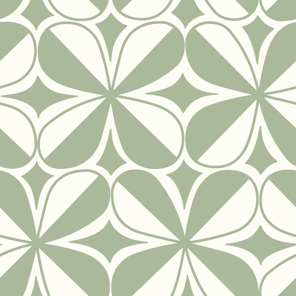 Mosaic Flower - Green