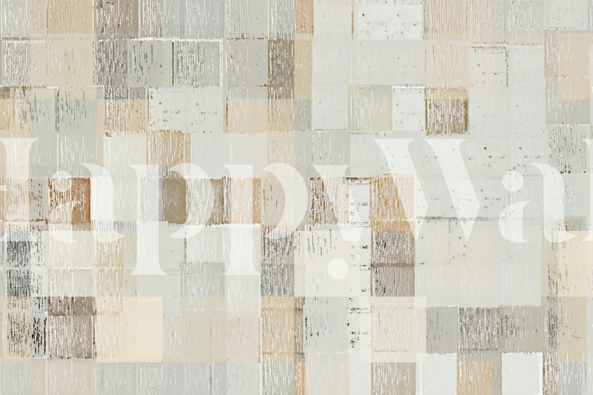 Tapeta Rustic Chic Blocks u dekoraciji prostora