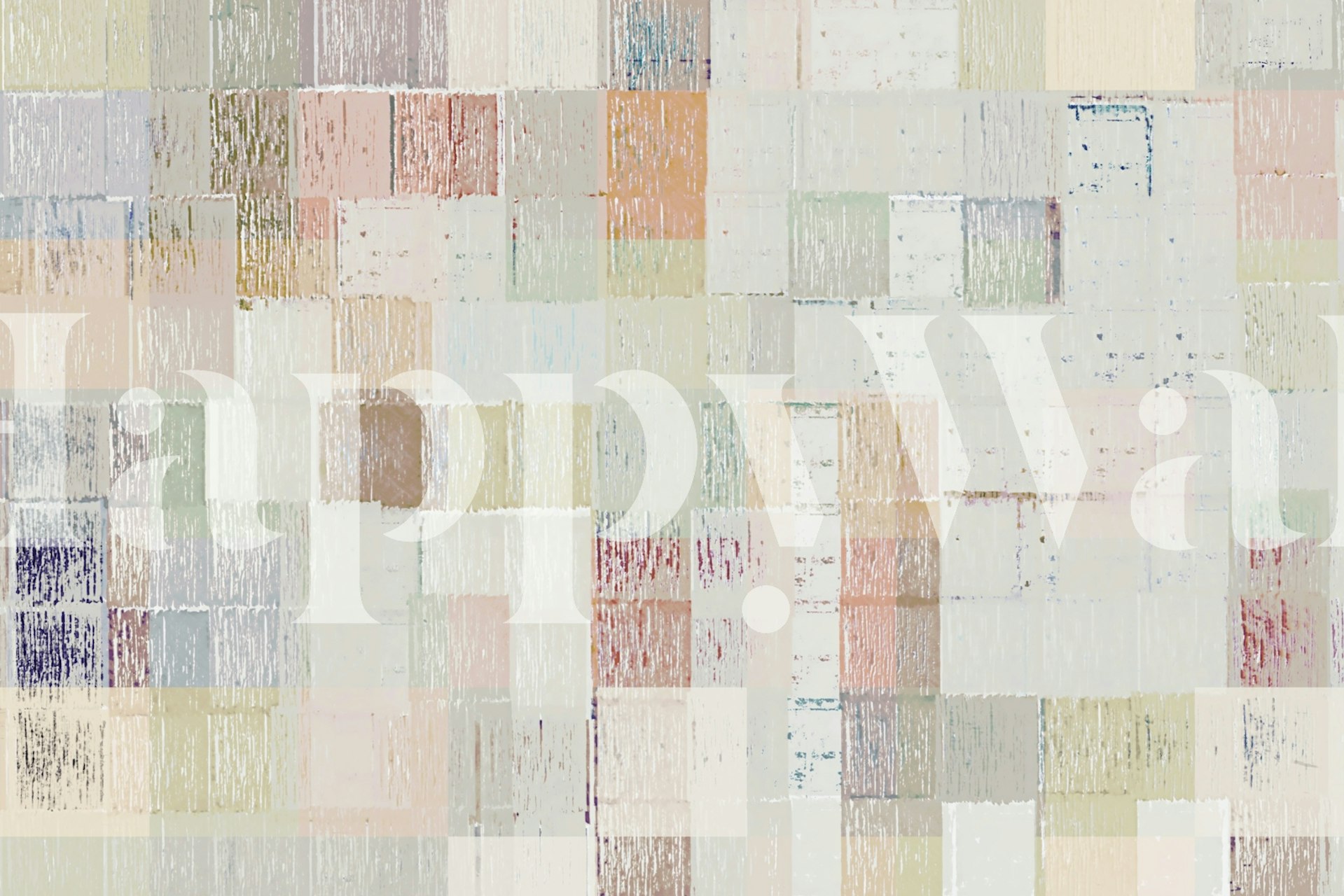 Papier peint Abstract Mosaic Hues dans une pièce