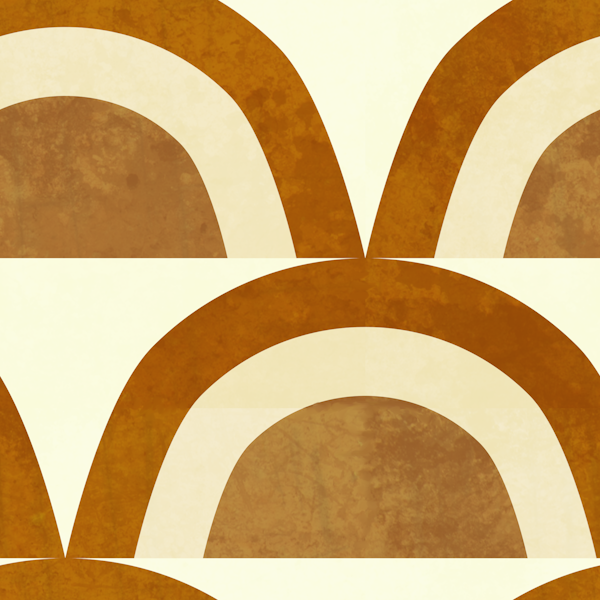 Mid Mod Rainbow Honey Off White