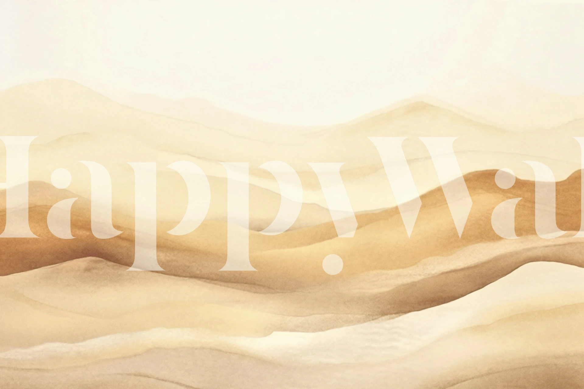 Desert Waves Tranquility tapet i ett rum