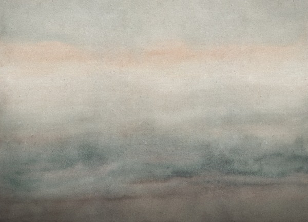 Autumn I abstract watercolor landscape
