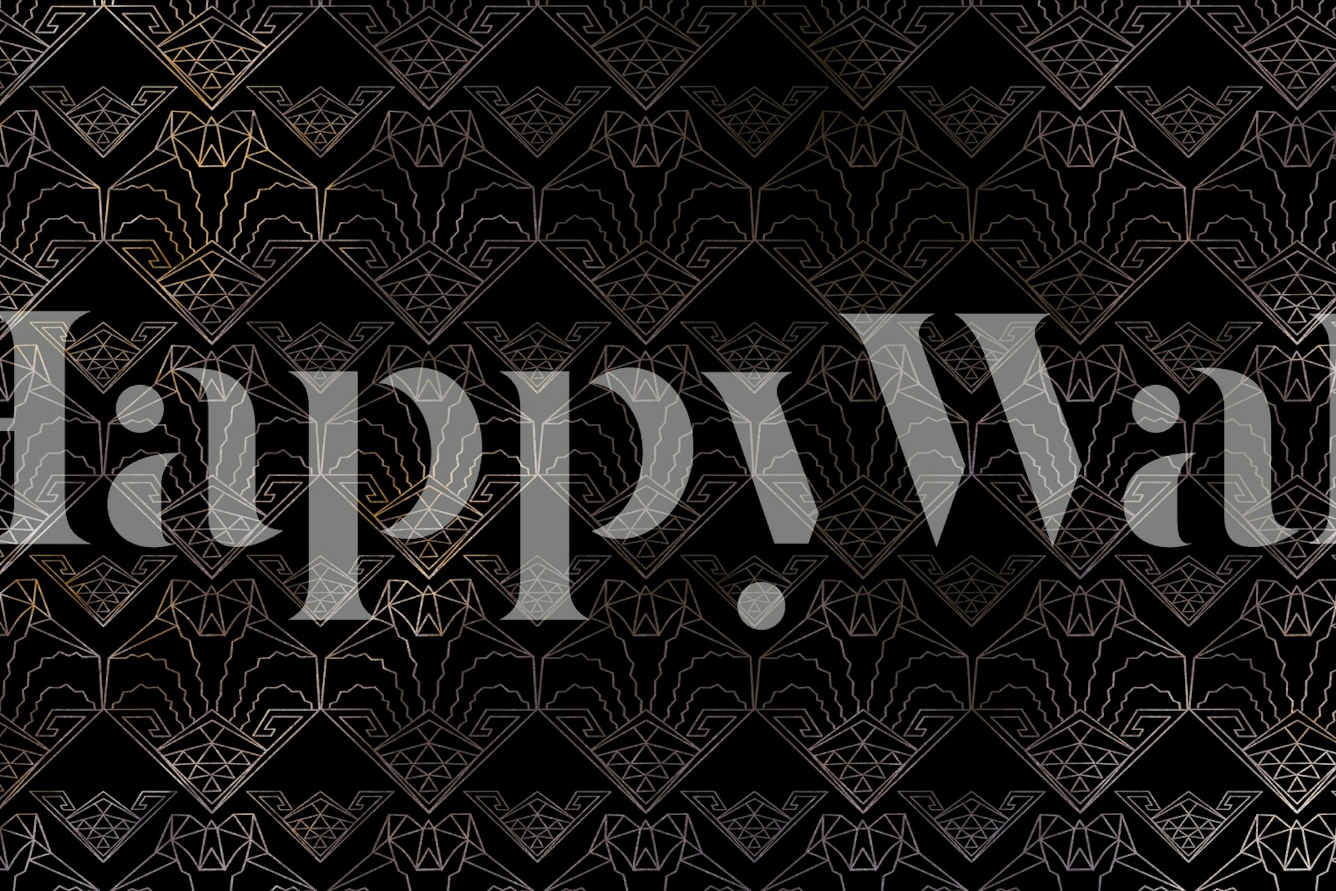 Geometric Noir Elegance tapet i ett rum