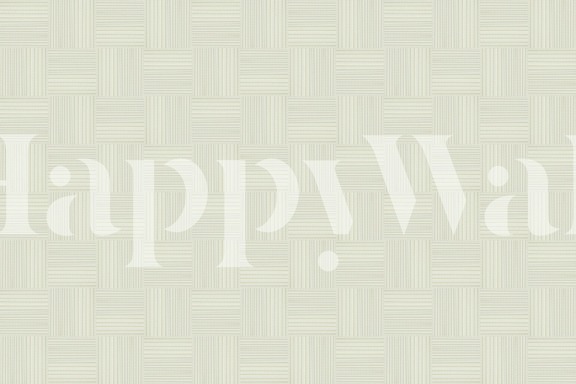 Hand-Drawn Linen Squares tapet i ett rum