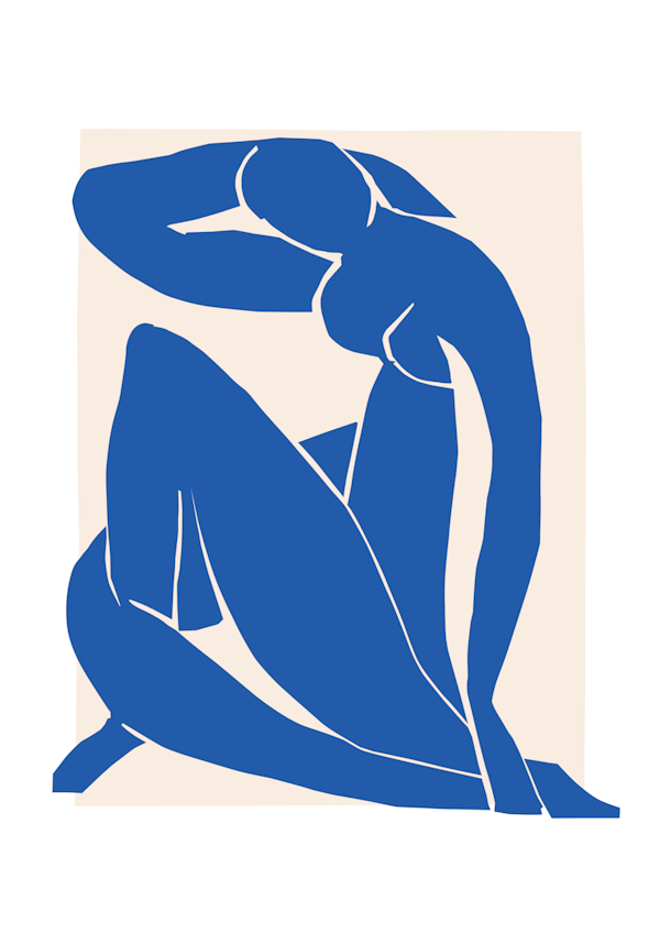 Blue Nude II Matisse - Aster