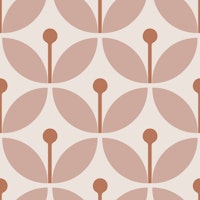 Graphic Scandi Floral Boho Rose carta da parati