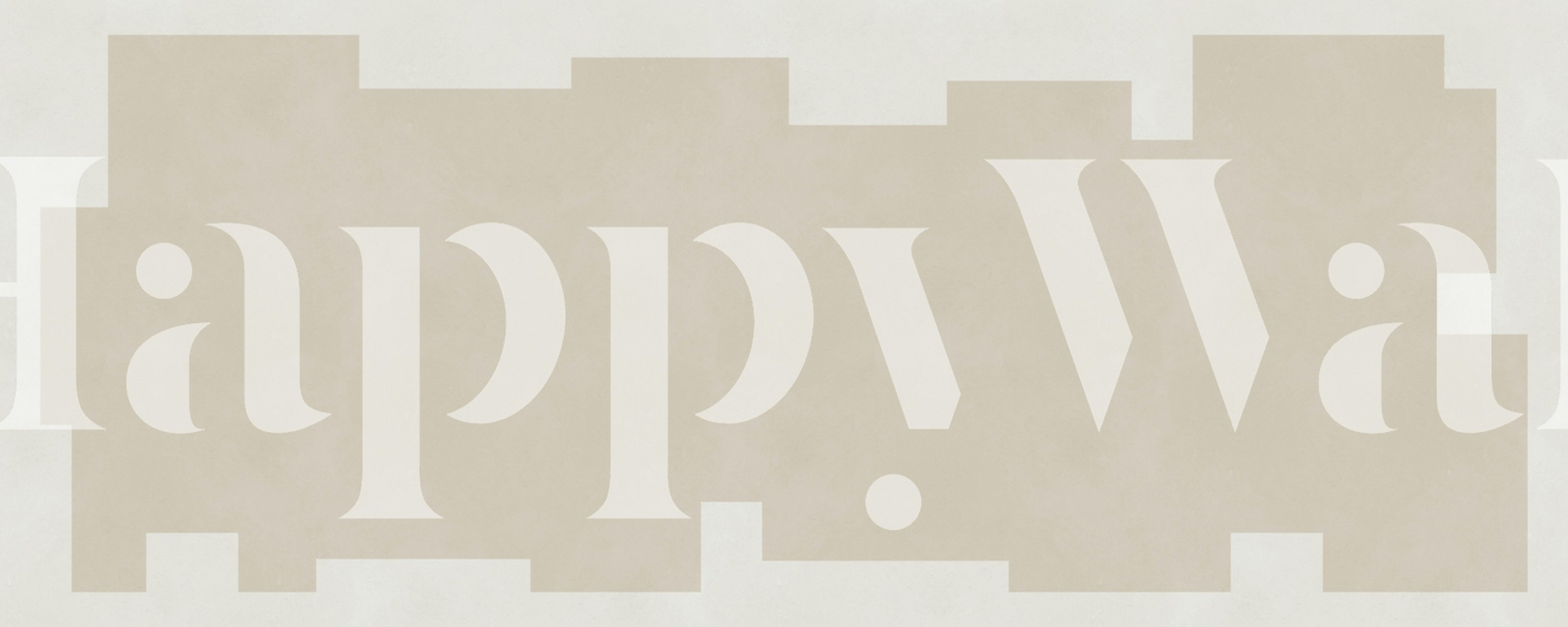 Papel tapiz Modern Beige Blocks en una habitación