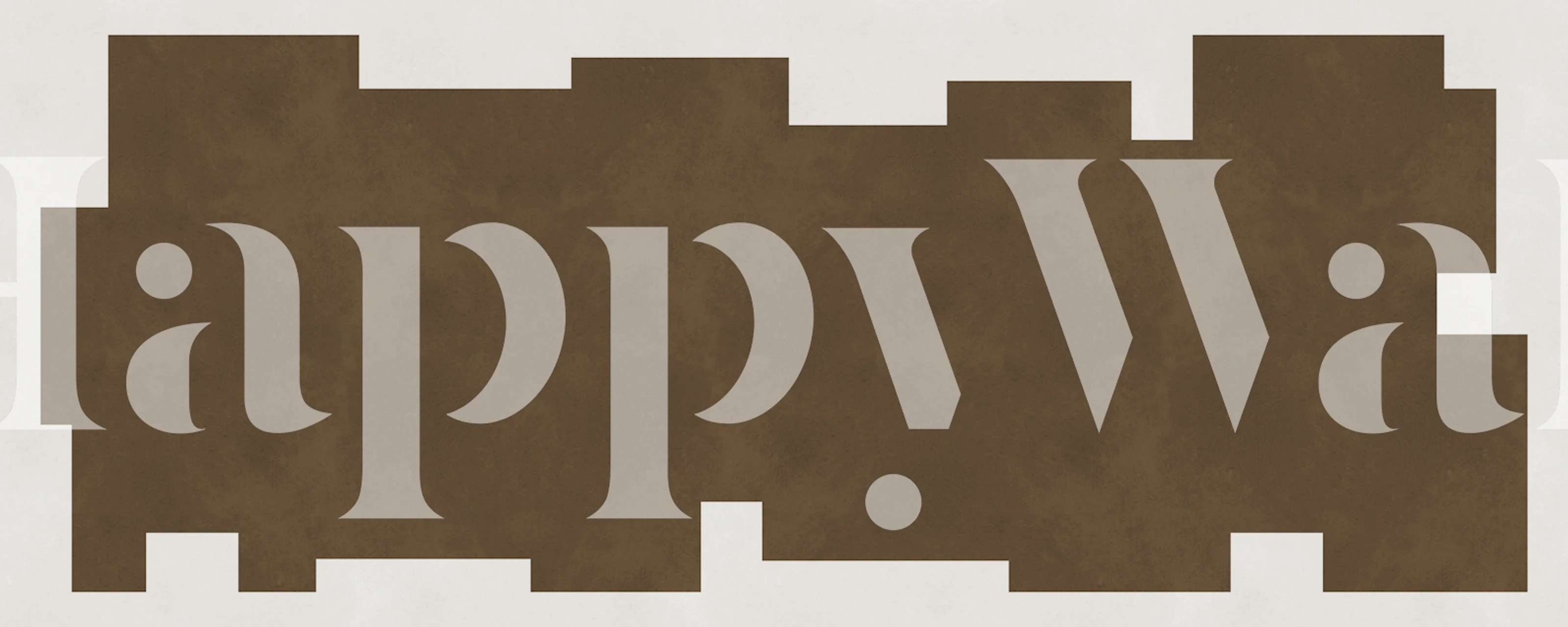 Earthy Geometric Embrace Tapete in einem Raum