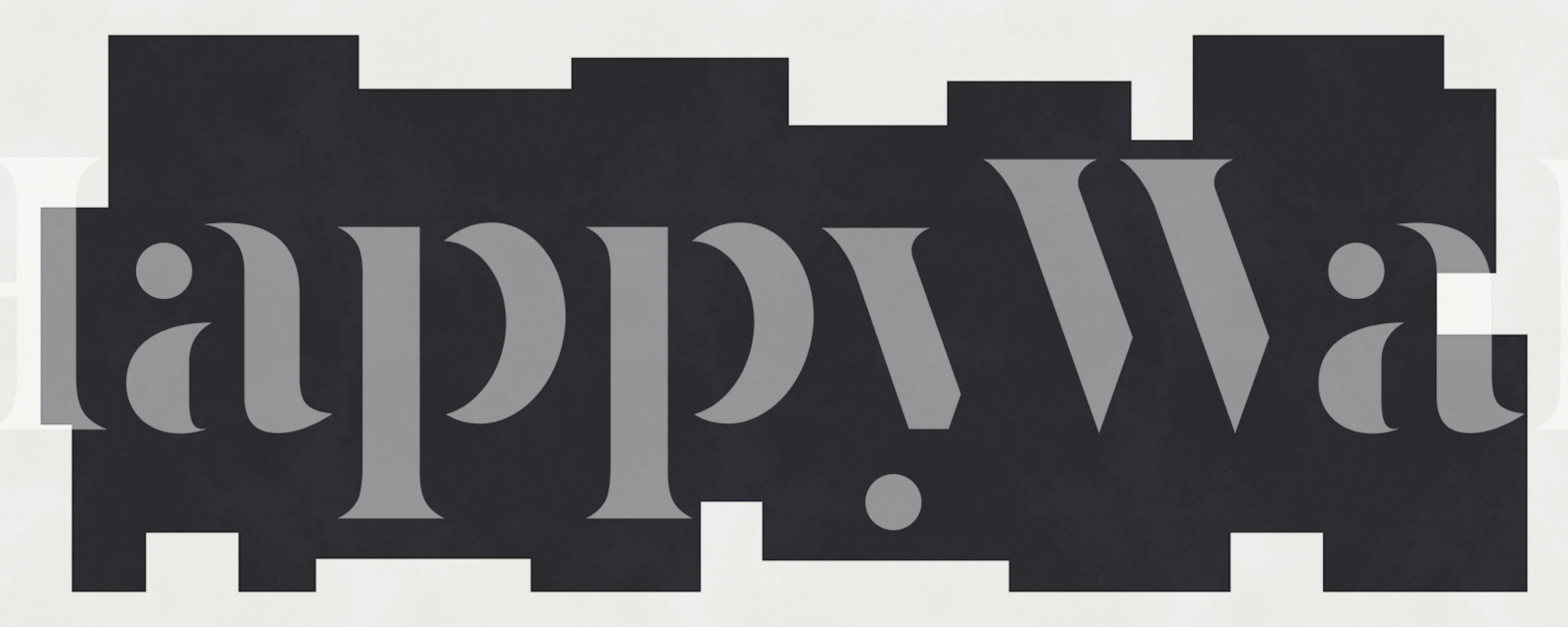 Carta da parati Modern Abstract Blocks in una stanza