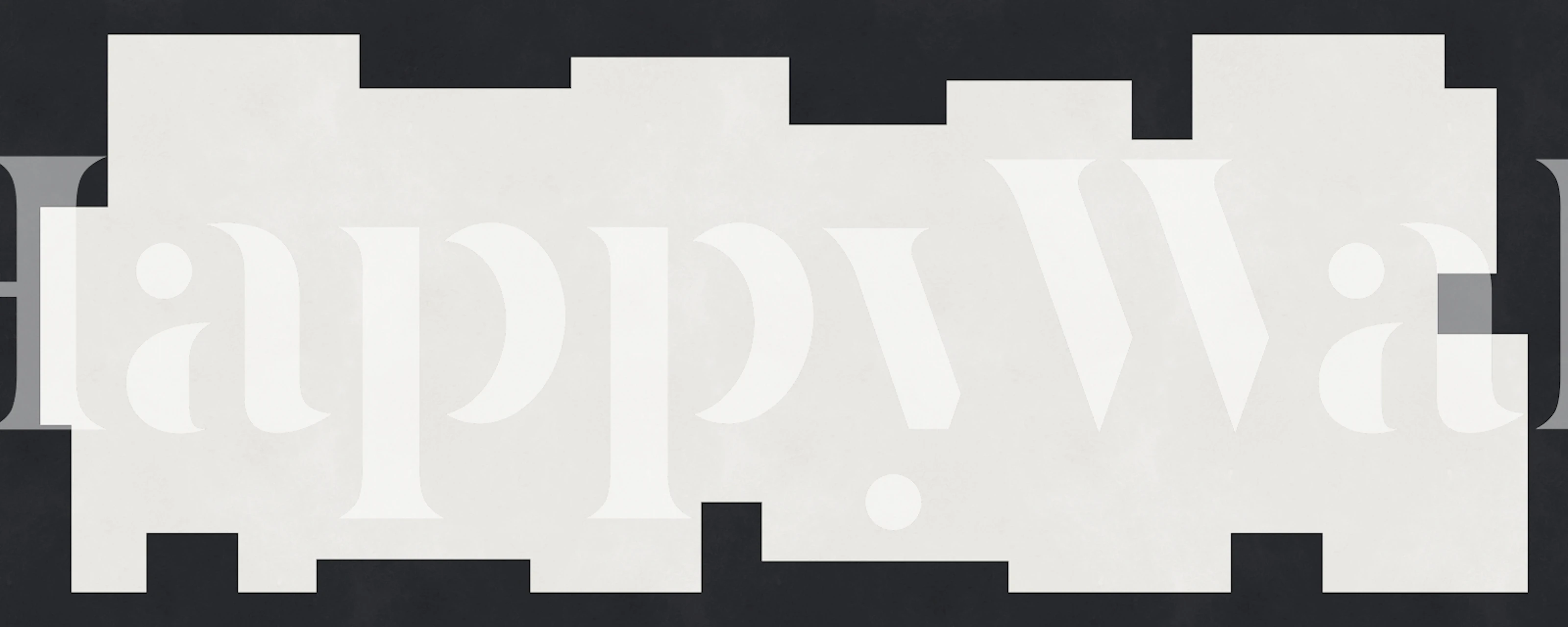 Abstract Monochrome Blocks wallpaper in a room