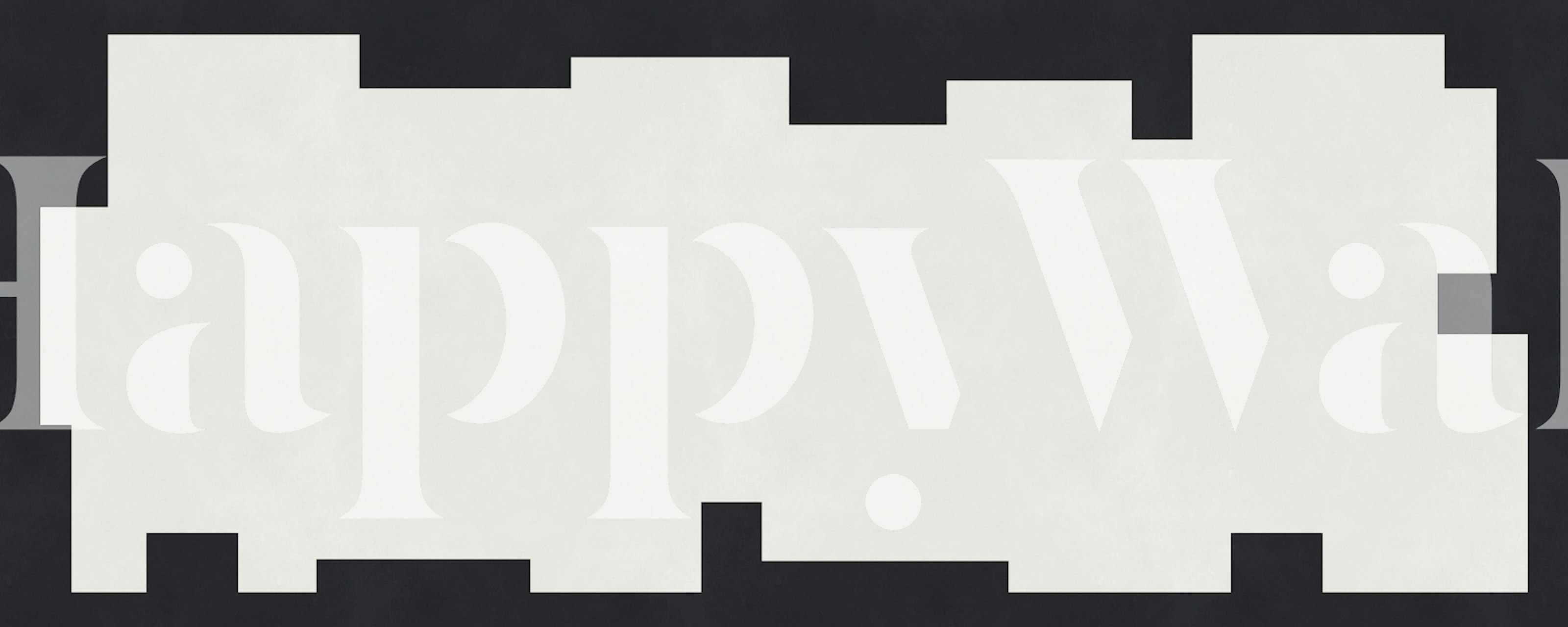 Tapeta Abstract Monochrome Blocks v pokoji